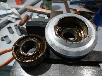 The bearing has a naughty &quot;grinding&quot; noise, I guess it was a good idea to take it out.